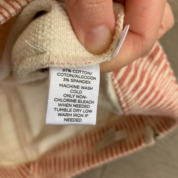 Loft Pink and White Pattern Pencil Skirt, size 00 - Picture 5 of 7